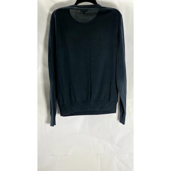 A.P.C. Rue Madame Paris Men's Black Solid Cotton-Cashmere Crewneck Sweater SZ S - Picture 2 of 8